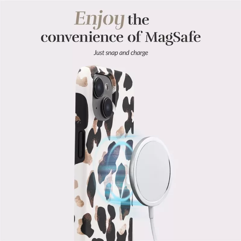 MIO Leopard Magsafe Compatible Case, skirta iPhone 16