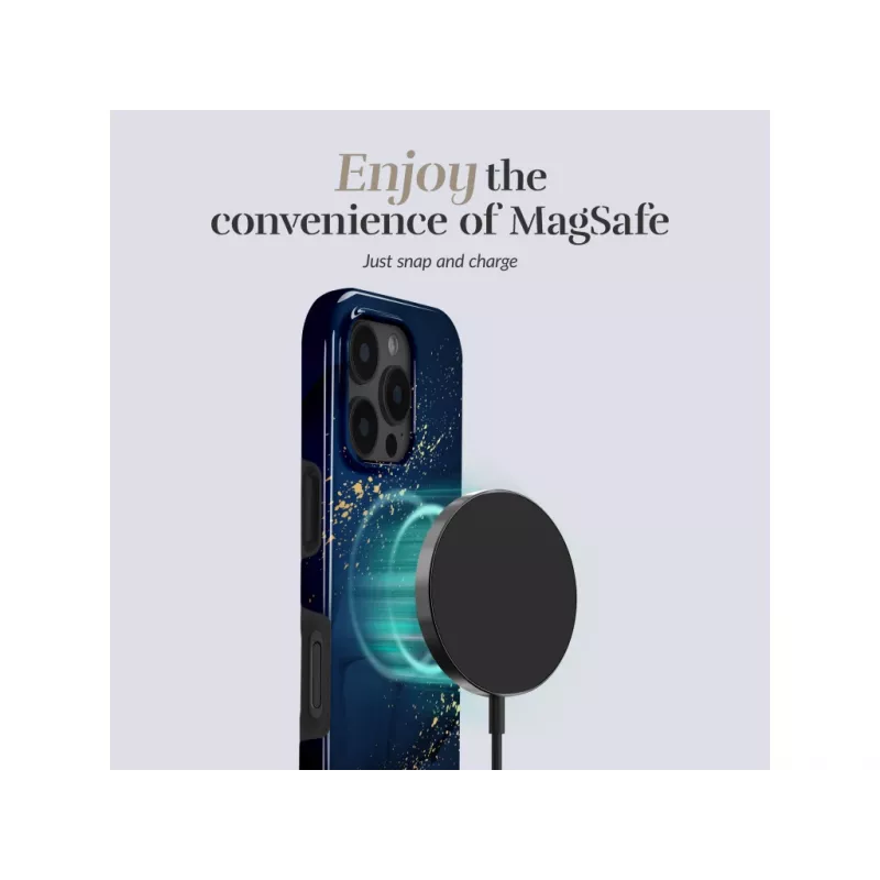 MIO Midnight Sparkle Magsafe Dėklas, Suderinamas su iPhone 17 Pro