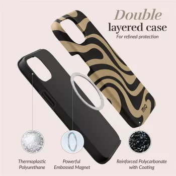 MIO Swirl MagSafe suderinamas dėklas, skirtas iPhone 16 Pro