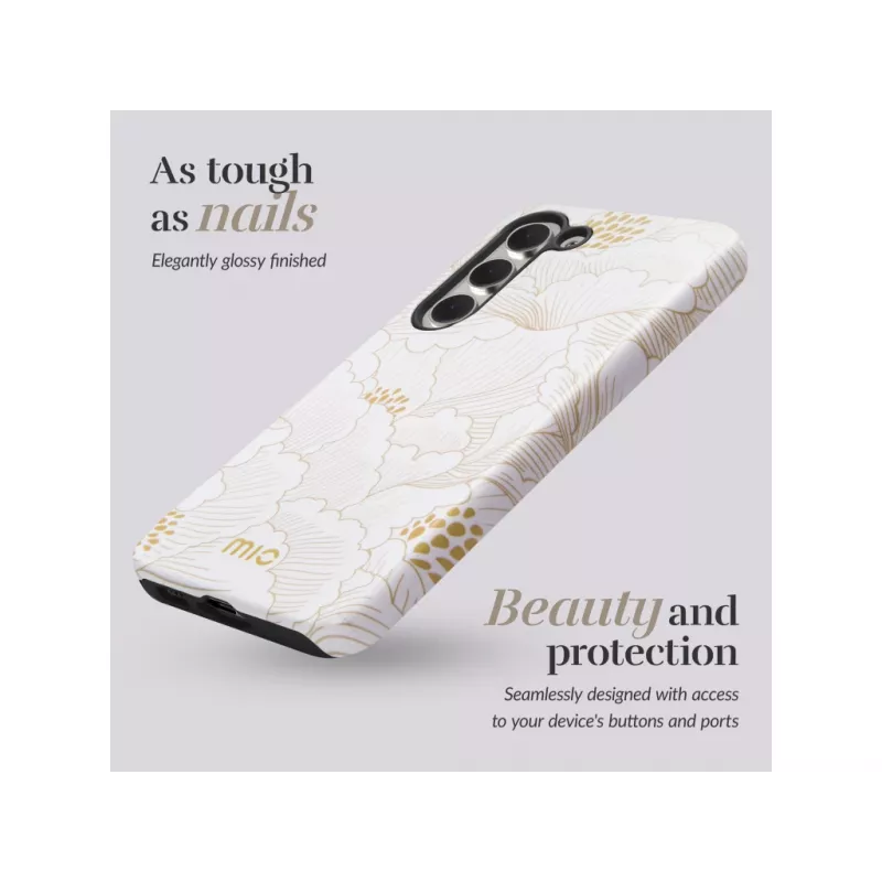 MIO White Roses Magsafe Compatible Case Samsung S24 5G