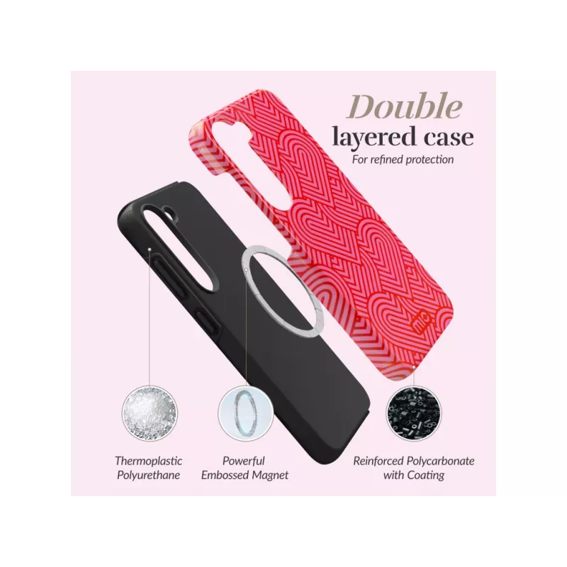 MIO Wild Hearts Magsafe Dėklas, Suderinamas su Samsung S25 Ultra 5G
