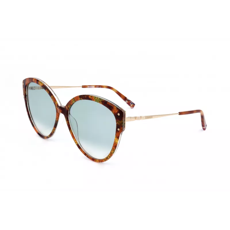 MISSONI Moteriški Akiniai Nuo Saulės MIS0004S2NL Drugelio Formos Acetato Rėmelis UV400