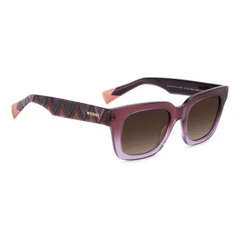 MISSONI Moteriški Akiniai nuo Saulės MIS0103S0T7HA Havana Brown Gradient 50mm