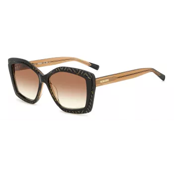 Missoni moteriški akiniai nuo saulės MIS0187GSVH8 - acetatinis rėmelis, polikarbonatiniai lęšiai, UV400 apsauga, 58 mm lęšio plotis