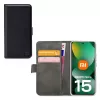 Mobilize Classic Gelly Wallet Book Case, skirtas Xiaomi Redmi Note 15 5G, juoda