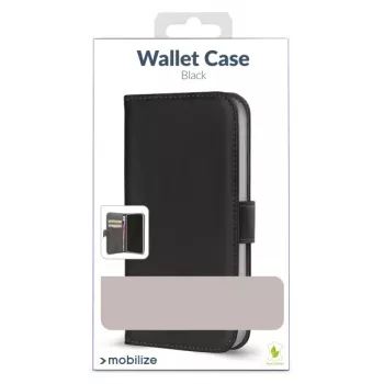 Mobilize Classic Gelly Wallet Book Case, skirtas Xiaomi Redmi Note 15 5G, juoda