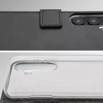 Mobilize Classic Gelly Wallet Book Case, skirta Xiaomi Redmi Note 15 Pro+ 5G, juoda
