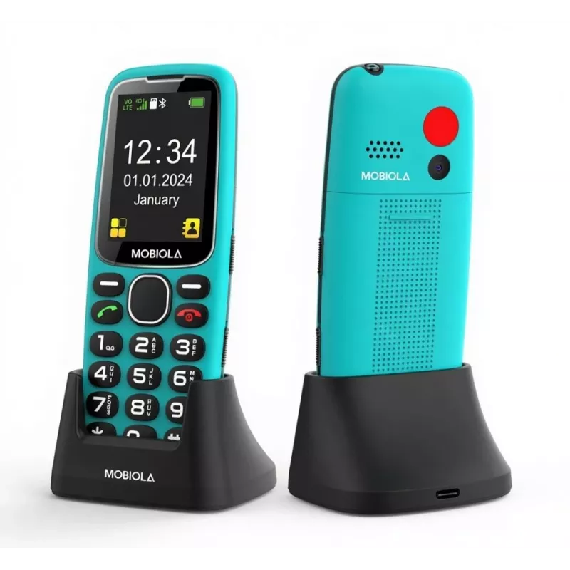 Mobiola MB4120 paprastasis telefonas, turkio spalvos