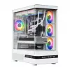 MODECOM Volcano AQ200 ARGB baltas Midi Tower korpusas