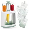 MOMCOZY kūdikių maisto gaminimo prietaisas 5-in-1, garinimas, smulkinimas, tyrės, atšildymas, pašildymas, 600ml Tritan indas, 200ml vandens bakelis, jutiklinis LCD, be BPA, 300W kaitinimas, 120W smulkinimas, 120V