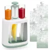 MOMCOZY kūdikių maisto gaminimo prietaisas 5-in-1, garinimas, smulkinimas, tyrės, atšildymas, pašildymas, 600ml Tritan indas, 200ml vandens bakelis, jutiklinis LCD, be BPA, 300W kaitinimas, 120W smulkinimas, 120V