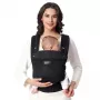 MOMCOZY BC001 Nešiojimo Krepšys Kūdikiams Nuo Naujagimio Iki Mažylio Oro Tinklelis Juodas