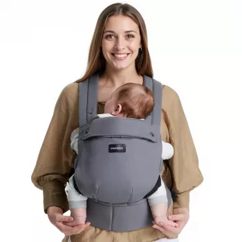 Momcozy BC001 kūdikių nešynė nuo naujagimio iki mažylio, medvilnė, pilka