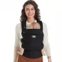 Momcozy BC001 Minkštas struktūrinis nešyklė su nuimama klubine sėdyne, Juoda, 0-36 mėn., 3.5-20 kg