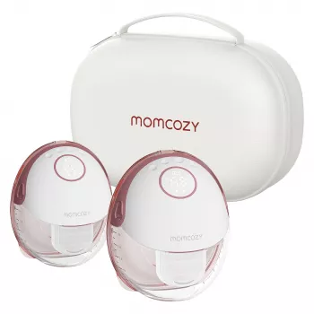 Momcozy M6 dvigubas nešiojamas elektrinis pientraukis su baterija ir dėžute