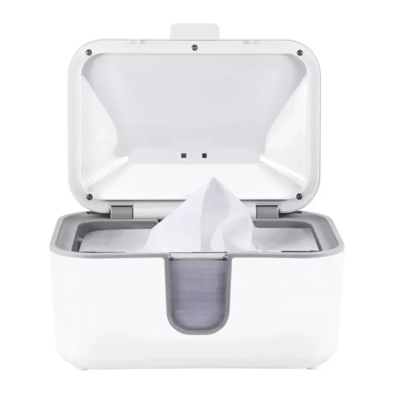 Momini WarmWipes Wet Wipes Warmer - White/Grey