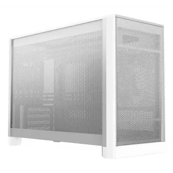 MONTECH TEN (W) Mini Tower dydžio kompiuterio korpusas, tinka Micro ATX / Mini-ITX plokštėms, be maitinimo bloko, baltas