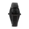 MONTRES DE LUXE Unisex Analoginis Kvarcinis Laikrodis 09BK-3002 40mm Nerūdijančio Plieno Korpusas Juodas Odinis Dirželis