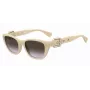 MOSCHINO MOS130-S-SZJ Moteriški akiniai nuo saulės Havana Acetato Kvadratinis Rėmas Rudi Gradientiniai Lęšiai 55mm