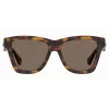 MOSCHINO Moteriški katinėlio akies akiniai nuo saulės MOS131S086F47 Havana Brown 54mm