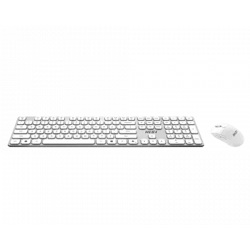 MSI Forge K210 Wireless Combo White US - Klaviatūros ir pelės rinkinys