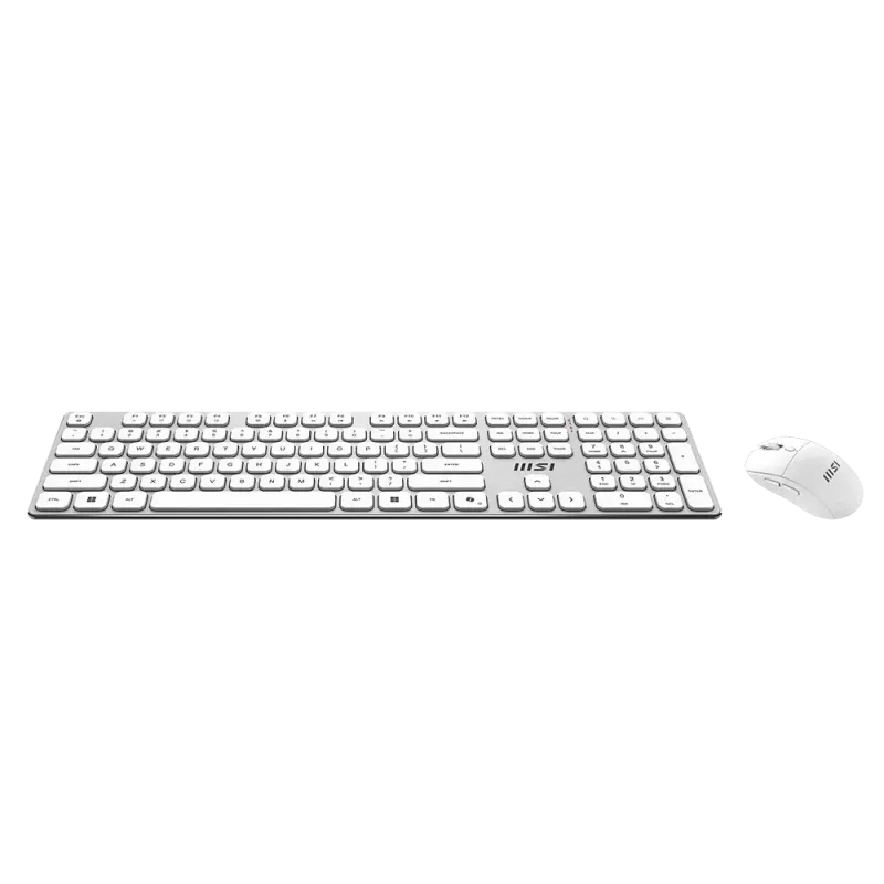 MSI Forge K210 Wireless Combo White US - Klaviatūros ir pelės rinkinys