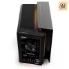 MSI MEG Vision X AI 2NVV9-285AT stalinis kompiuteris (juodas/skaidrus, Windows 11 Home)