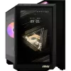 MSI MEG Vision X AI 2NVV9-285AT stalinis kompiuteris (juodas/skaidrus, Windows 11 Home)