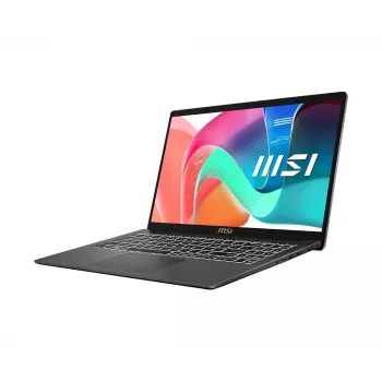 MSI Modern 15 F1MG-886PL 15.6 inch Full HD IPS nešiojamas kompiuteris - Intel Core 5 120U, 16GB DDR5, 512GB SSD, Windows 11 Home, juodos spalvos