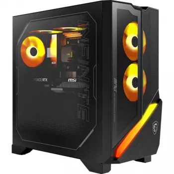 MSI MPG Infinite Z3 9NVPR7-883AT žaidimų kompiuteris – Intel Core i7-13700F, RTX 4070, 32 GB DDR5, 1 TB NVMe SSD + 2 TB HDD, Windows 11 Home, juodas / permatomas