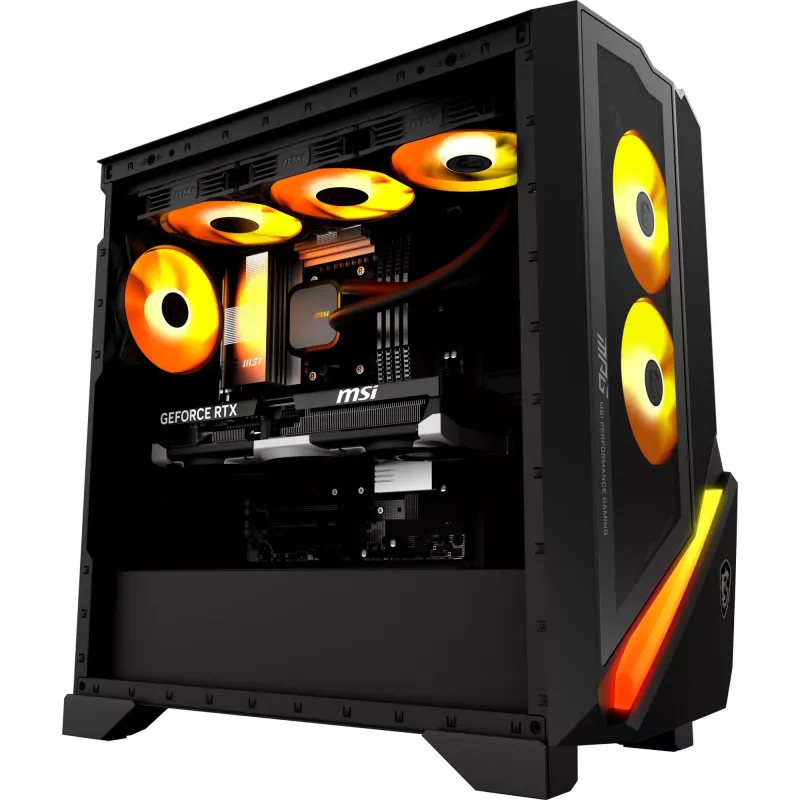 MSI MPG Infinite Z3 X3D žaidimų kompiuteris, AMD Ryzen 7 7800X3D, 32GB DDR5, 1TB NVMe SSD, NVIDIA GeForce RTX 4070 Ti, Windows 11 Home, juodos spalvos