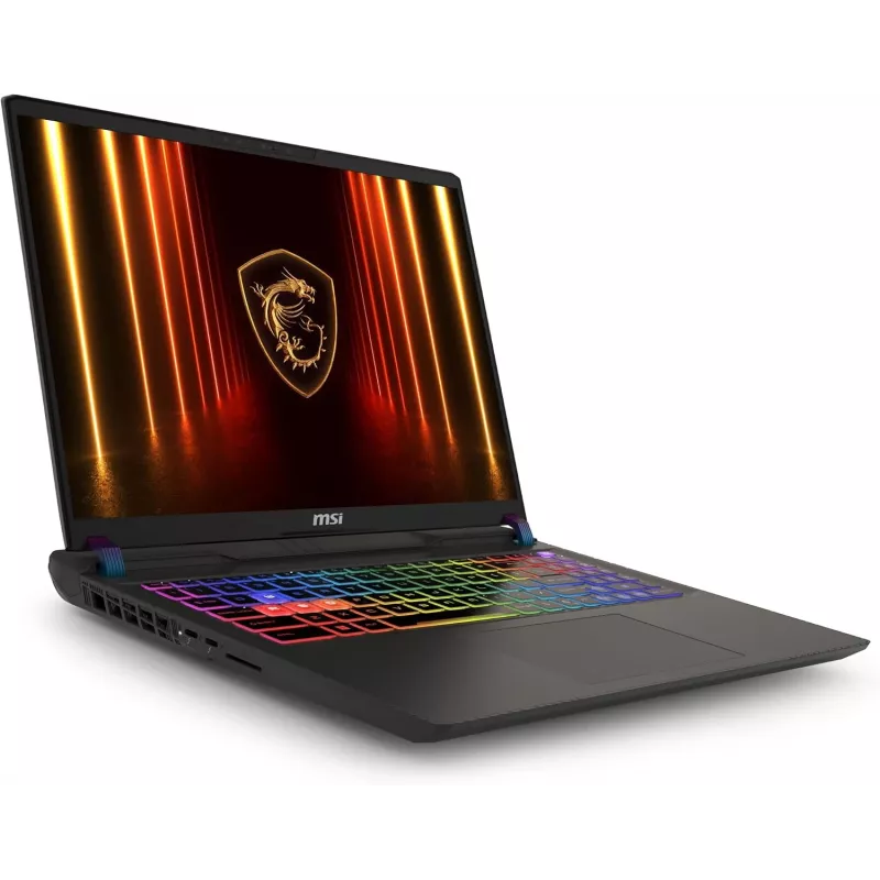 MSI Vector A16 HX A8WIG 16 colių WQXGA 240Hz žaidimų nešiojamas kompiuteris - Ryzen 9 8945HS, RTX 4070, 32GB DDR5, 1TB SSD, Windows 11 Home, juodas