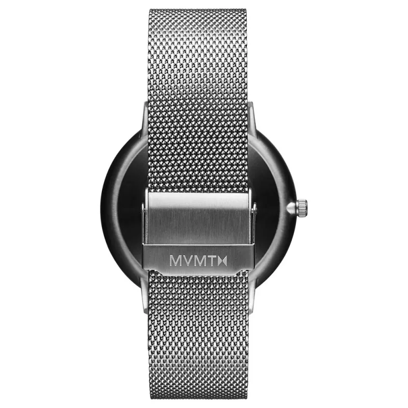 MVMT Vyrų automatinis laikrodis 28000089-D 42mm nerūdijančio plieno korpusas juodas odinis dirželis