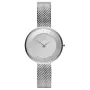MVMT Moteriškas D-FB01-S Signature Quartz Analoginis Laikrodis 32mm Nerūdijančio Plieno Tinklelio Apyrankė Sidabrinė