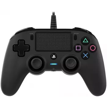 NACON PS4 Compact Controller Wired Black Officially Licensed for PlayStation 4 and PC