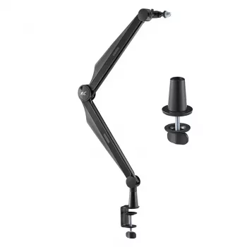 NanoRS Universal Microphone Holder su 3/8 inch ir 5/8 inch sriegio adapteriu, 1 kg apkrova, 360° sukimasis