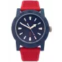 Nautica Atlantic Men's Quartz Analog Watch NAPATF204 Blue Dial Blue Silicone Strap 42,5mm