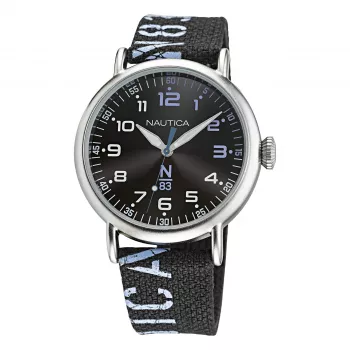 Nautica Vyriškas Kvarcinis Analoginis Laikrodis NAPLSF015 Mėlynas Ciferblatas Mėlynas Silikoninis Dirželis 40mm