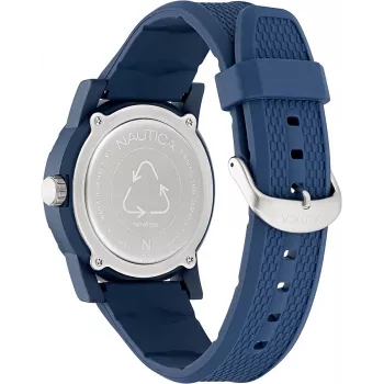 Nautica NAPATS301 Vyriškas Kvarcinis Analoginis Laikrodis 42.5mm Mėlynas Ciferblatas Silikoninis Dirželis