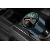 NAVITEL BHF05 MAX Daugiafunkcis FM siųstuvas su Bluetooth 5.0, USB jungtimi, laisvų rankų įranga, LED ekranu, QC3.0 greituoju įkrovimu