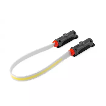 NEBO Bando 1K Strap Light 1000 Lumen USB-C įkraunamas priekinis žibintas su magnetiniu pagrindu – pilka