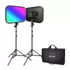 NEEWER RGB168 RGB LED vaizdo šviesos rinkinys, 2 vnt., 60 W, 2500-8500K