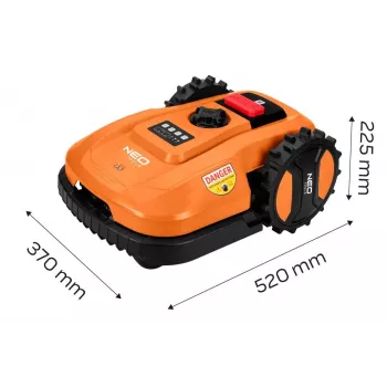NEO Tools 04-621 40V belaidė šienapjovė su 40L žolės surinkimo dėže ir mulčiavimo funkcija