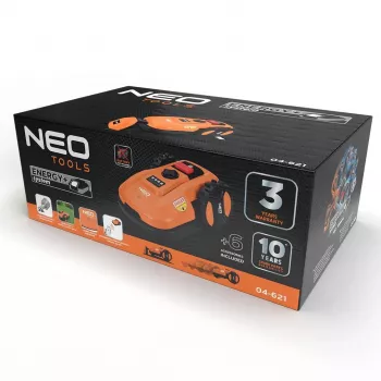 NEO Tools 04-621 40V belaidė šienapjovė su 40L žolės surinkimo dėže ir mulčiavimo funkcija