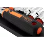 NEO Tools 10-030 219 dalių lizdų ir veržliarakčių rinkinys su reketais, antgaliais ir priedais plastikiniame dėkle