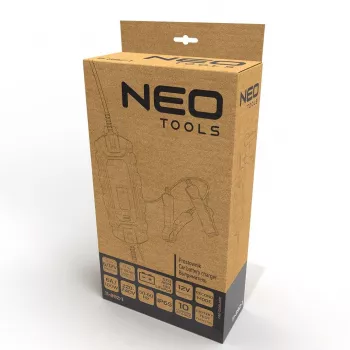 NEO Tools 11-892-1 Automobilio akumuliatoriaus įkroviklio krokodilo spaustuvai, 15A, 12V/24V, pora