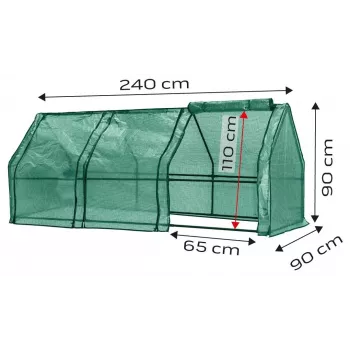 NEO Tools 15-912 Šiltnamis-šaltasis rėmas su dvigubo sienelės polikarbonato plokštėmis, anoduoto aliuminio rėmu, 0,6 m² auginimo plotu, 2 reguliuojamais dangčiais, UV apsauga, sidabrinis