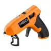NEO Tools 17-083 20W karštų klijų pistoletas su apsauga nuo varvėjimo, 11 mm klijų lazdelėms, įmontuotas stovas, 230 V, oranžinis/juodas