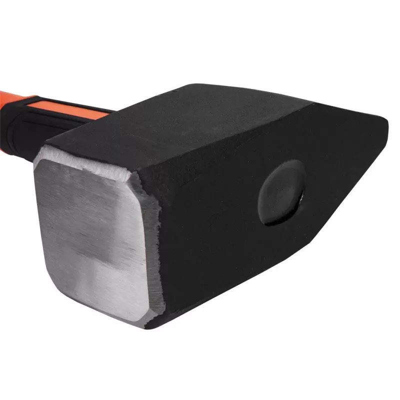 NEO TOOLS 25-162 Plaktukas su nagų ištraukikliu, stiklo pluošto rankena, 600 g galvute, magnetiniu vinies laikikliu, antivibracine sistema, TÜV sertifikuotas, juodos/oranžinės spalvos
