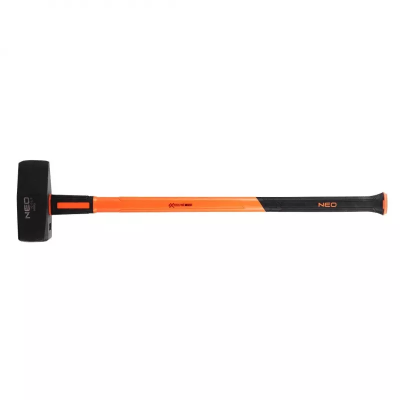 NEO TOOLS 25-162 Plaktukas su nagų ištraukikliu, stiklo pluošto rankena, 600 g galvute, magnetiniu vinies laikikliu, antivibracine sistema, TÜV sertifikuotas, juodos/oranžinės spalvos